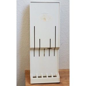 Cutco Holder White #1742 Plastic Tray Drawer Or Wall Mount 17”x6 1/4”